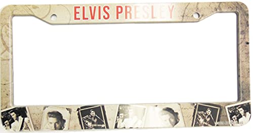 Midsouth Products Elvis License Plate Frame Black & White Picture