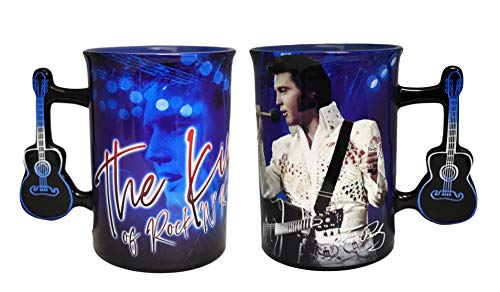 Midsouth Products Elvis Mug with Guitar Handle - White Jumpsuit