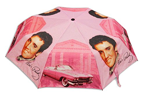 Elvis Umbrella Pink w/Guitars