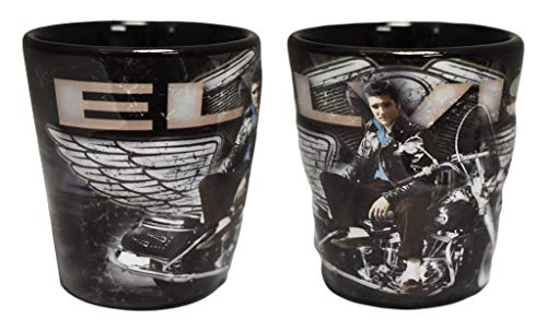 Elvis Motorcycle Wings Shot Glass