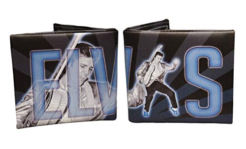 Midsouth Products Elvis Presley Foldable Wallet - Blue Suede Shoes, Multicolored, Medium