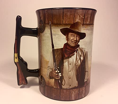 John Wayne Mug Rifle Handle Man's Gotta