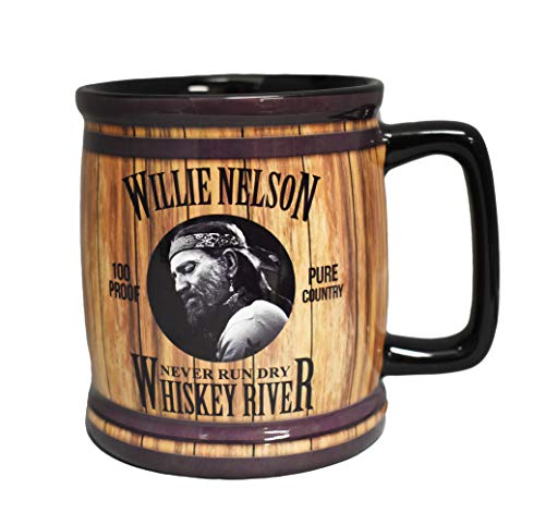 Willie Nelson Mug - Whiskey River Barrel