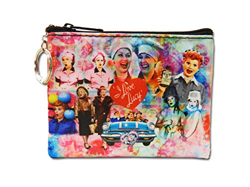 I Love Lucy Collage Key Chain Coin Purse