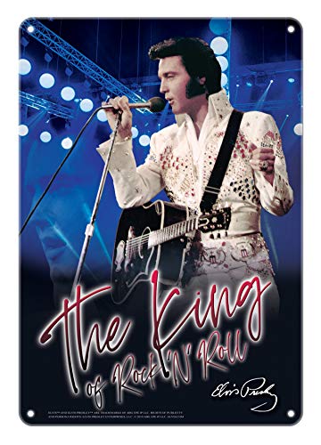 Midsouth Products Tin Sign - 8" X 11.5" - The King White Jumpsuit