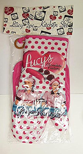 Midsouth Products I Love Lucy Oven Mitt/Pot Holder Set