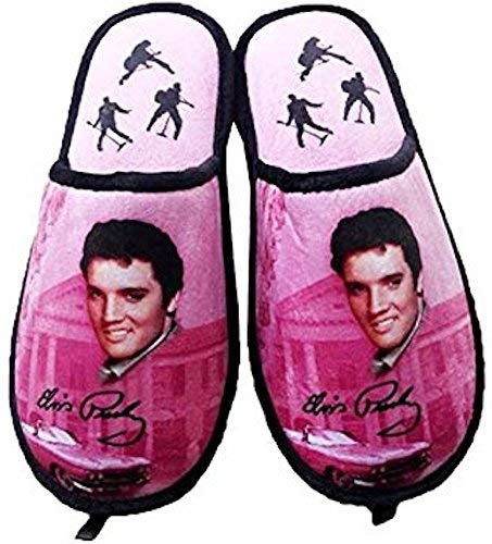 Elvis Slippers Pink w/ Guitars