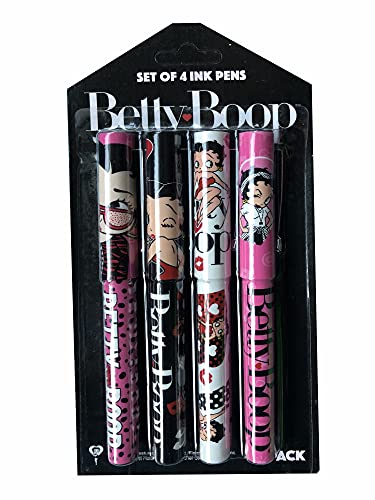 Betty Boop Set Of 4 Pens